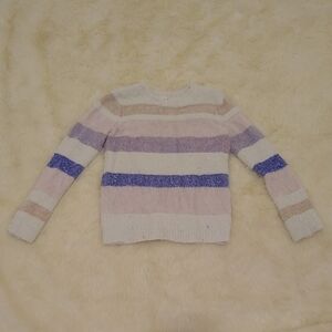 Cat & Jack Kid's Sweater with Pastel Stripes